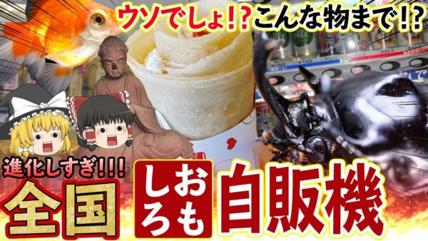 【ゆっくり解説】 既成概念崩壊！？なぜか自販機で買える不気味な食べ物達について