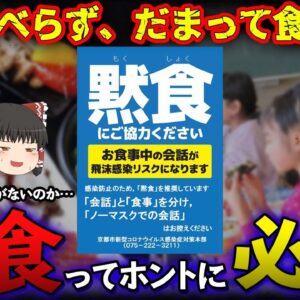 【ゆっくり解説】『黙食」呼びかけツイートが「気持ち悪い」と炎上中！幸福度がアップする黙活とは？？