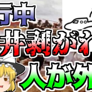 【ゆっくり解説】高度7300mで突然飛行機の天井が無くなり、放り出されたCA...『アロハ空港243便』