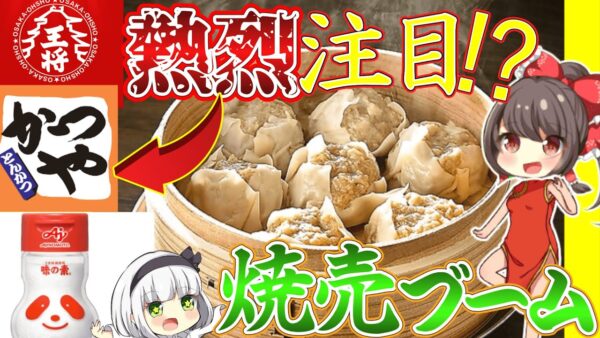 【ゆっくり解説】かつや、大阪王将、味の素が熱烈に焼売に力を入れてる理由とは⁉︎焼売ブームの謎に迫る！