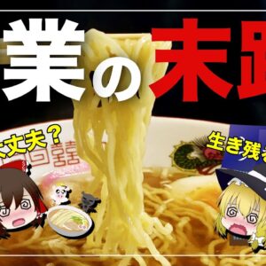 【ゆっくり解説】ラーメン屋を開業するとどうなる？赤字続出の現状について しくじらない手段は無いのか？