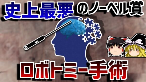 【ゆっくり解説】脳を切断し感情を消す手術－ロボトミー手術－