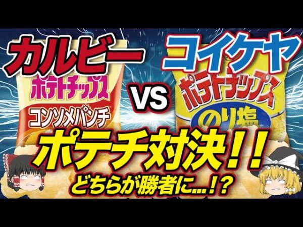 【ゆっくり解説】ポテトチップスの覇権はどっち？カルビーと湖池屋の違いが意外すぎた！？