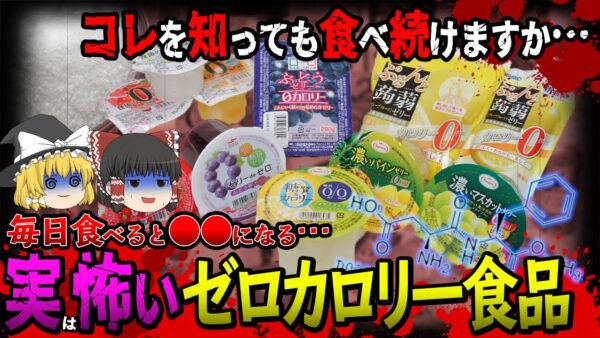 【ゆっくり解説】世界全体で人体実験中！？ゼロカロリー食品を食べ続けると◯◯になる...