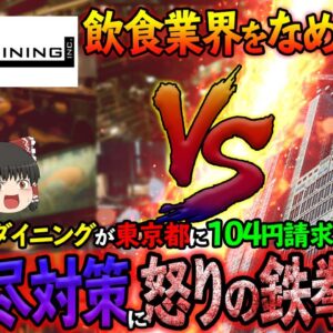 【ゆっくり解説】東京都VSグローバルダイニング！時短拒否で104円請求する本当の理由について