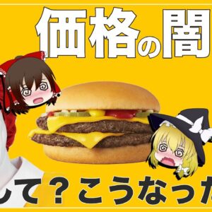 【ゆっくり解説】マクドナルドの価格の矛盾 ダブルチーズバーガーが決定的な価格設定ミスな件について