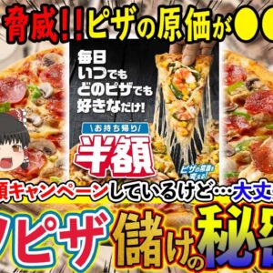 【ゆっくり解説】常に半額セールばかりしているドミノピザが潰れない理由について