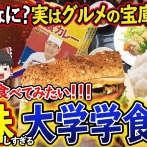 【ゆっくり解説】実はグルメの宝庫！あまり知られていない大学学食たちについて