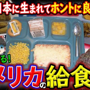 【ゆっくり解説】日本に生まれてよかった！残念すぎるアメリカの給食たちについて