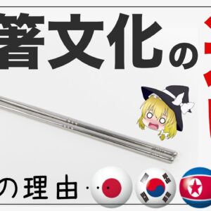 【ゆっくり解説】世界の箸の使い方の違いについて 日本・中国・韓国の決定的な違いとは！？海外の反応
