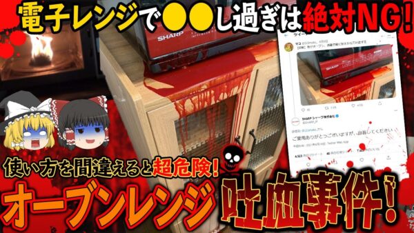 【ゆっくり解説】オーブンレンジが吐血する！？さつまいもや肉まんでも火災が起きる「電子レンジ事故」について