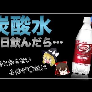【ゆっくり解説】炭酸水を毎日飲むとどうなる？ウィルキンソンは体に悪いというウワサについて