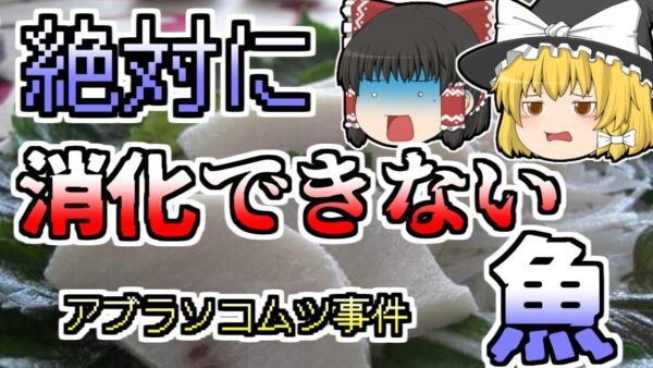【1983年】クエに偽装された魚 しかし、それは絶対に消化できない毒魚だった...『アブラソコムツ事件』