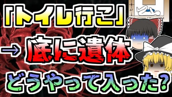 【1989年】トイレの底に人が！？ しかし、その人はすでに亡くなっていた...どうやってこんなところに入った？？『福島便槽事件』