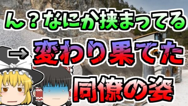 【2002年】エンジンの調子が悪いけど、「まぁいいか」→知らぬ間に同僚を潰していた『掘削所ローダー巻き込まれ』