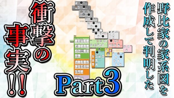 野比家の家系図を作成して判明した衝撃の事実！！Part3【ドラえもん雑学】