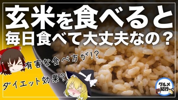 【ゆっくり解説】玄米毎日食べると！？本当の健康に効果について