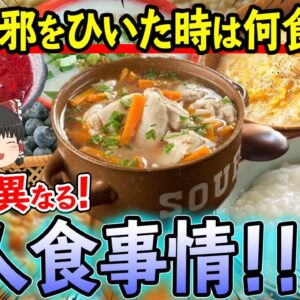 【ゆっくり解説】風邪といえば◯◯！？世界で異なる病人食事情について