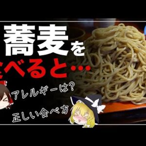【ゆっくり解説】そばを毎日食べるとどうなるか？ ダイエットやアレルギーについて 蕎麦の健康雑学