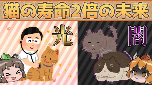 【ゆっくり解説】猫の寿命が2倍に！？腎臓病完治で長生きする未来の光と闇