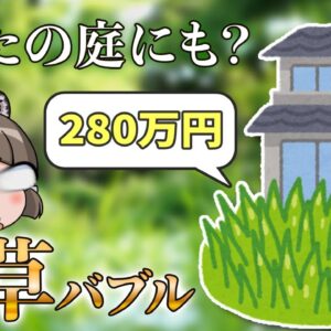 【ゆっくり解説】草が280万円！？雑草バブルの波が到来している…？