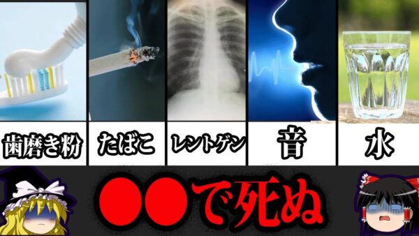 【ゆっくり解説】人間の限界ヤバい！意外すぎる身近な物の致死量7選