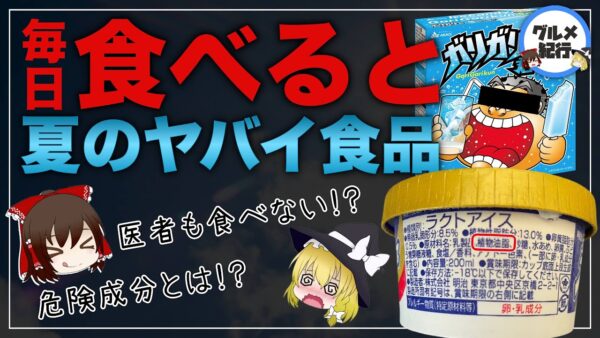 【ゆっくり解説】アイスクリームを毎日食べるとヤバイ事に？医者が食べない理由について