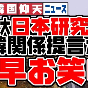 ザ・日本仰天ニュース！ソウル大日本研究所の日韓関係改善の提言がイカれてる【ゆっくり解説】