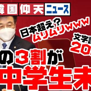 ザ・日本仰天ニュース！日本を超えたと言い張るも200万人は文字読み書きができない、３割は小学生並の学力レベルだった【岸田文雄・河野太郎・高市早苗】【ゆっくり解説】