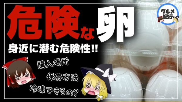 【ゆっくり解説】危険な卵の見わけ方！購入から調理まで危険が潜んでいる件について