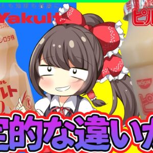 【ゆっくり解説】乳酸菌飲料ヤクルトとピルクルには決定的な違いがあった⁉︎歴史や企業体質から解説！
