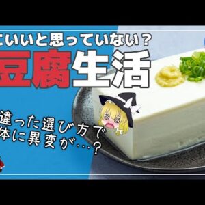 【ゆっくり解説】豆腐を毎日食べるとどうなる？危険な豆腐と食べ過ぎによる弊害について