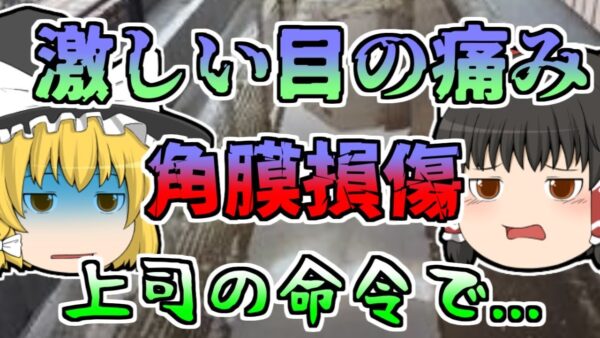 【2000年】香料の原料があふれ出し、慌てて対処するも右目が...【ゆっくり解説】