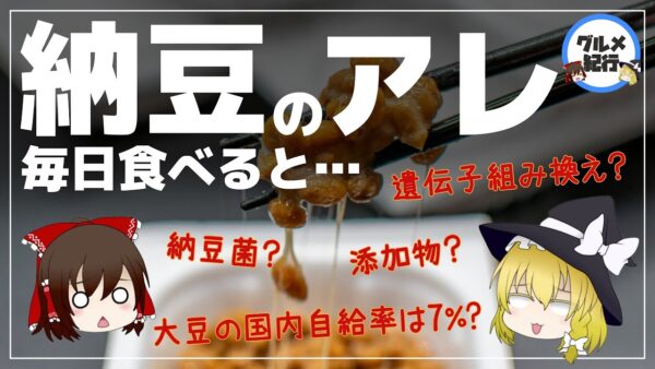 【ゆっくり解説】納豆は身体にいい！でも見落としてない？アレには添加物がいっぱい！？危険性について