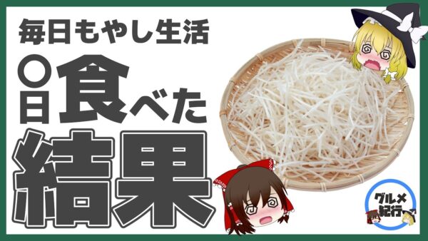 【ゆっくり解説】もやしを毎日食べるとどうなるの？危険な食べ方について