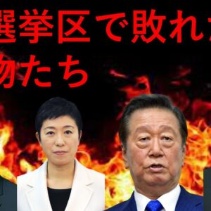 小選挙区で負けてしまった大物政治家たち