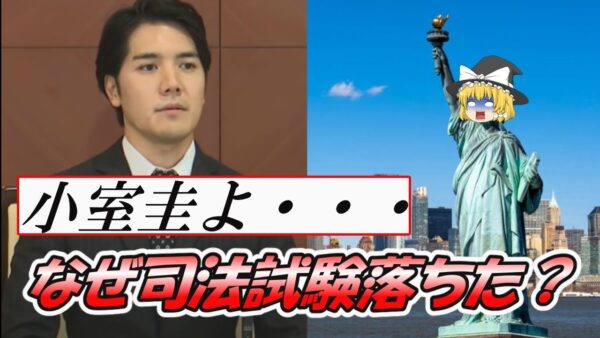 【ゆっくり解説】小室圭よ・・・なぜ司法試験落ちる？