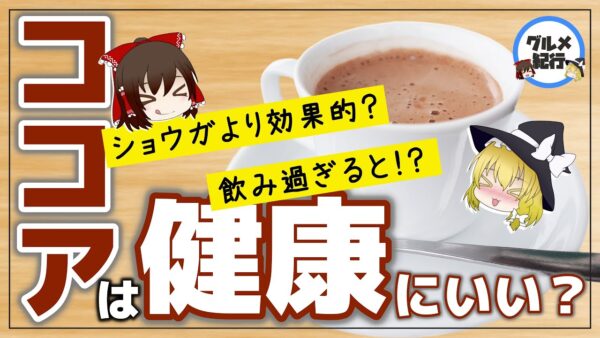 【ゆっくり解説】毎日ココアを飲むとどうなる？健康に良いか検証してみた件について