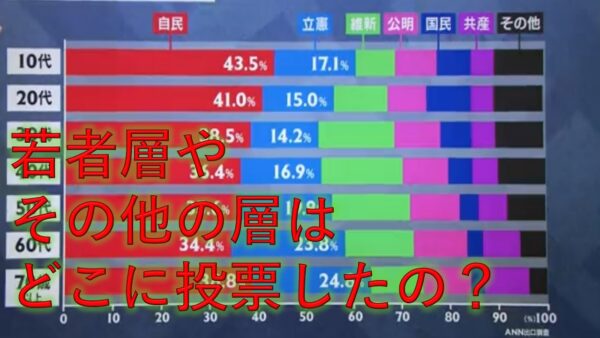【ゆっくり解説】色んな年代の投票先