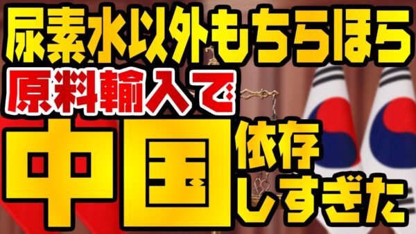 韓国仰天ニュース！尿素水以外にも割とやばい韓国のサプライチェーン問題【ゆっくり解説】