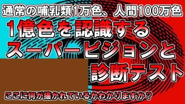 【ゆっくり解説】これがみえたらスーパービジョン能力者かもしれません。1億色を認識するスーパービジョンと診断テスト