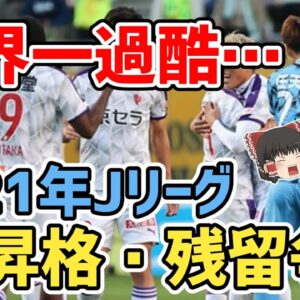 【ゆっくり解説】2021年Jリーグ・昇格残留争いを振り返る【サッカー】