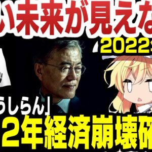 韓国、国内外経済と外交から2022年に経済終了確定か【ゆっくり解説】