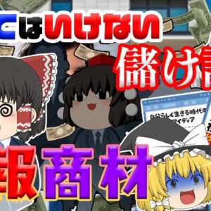 本当に稼げるのか？【乗ってはいけない儲け話】～情報商材～