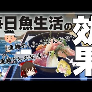 【ゆっくり解説】毎日魚を食べたらどうなる？船上で食べる『漁師めし』生活について