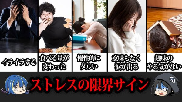 【ゆっくり解説】体からの警報。ストレスの限界サインまとめ