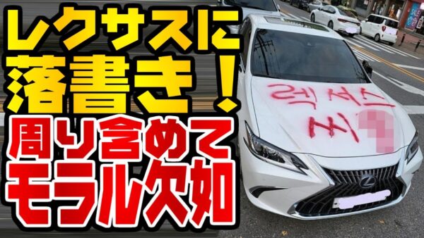 韓国仰天ニュース！レクサスに落書きして正当化するやついるってマジ？【ゆっくり解説】