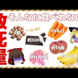 【ゆっくり解説】本当は恐ろしい意外にも身近すぎる食べ物や飲みものについて