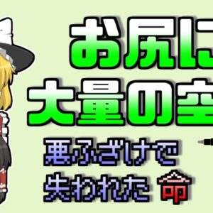 【2008年】「おふざけ」でお尻にエアコンプレッサーで大量の空気を注入し腸が炸裂…【ゆっくり解説】