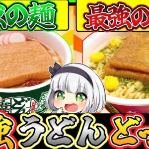 【ゆっくり解説】カップうどん史上超人気どん兵衛と赤いきつねを徹底比較！出汁と麺に衝撃の違いが⁉︎